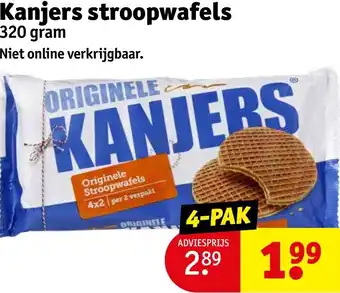 Kruidvat Kanjers stroopwafels 320 gram aanbieding