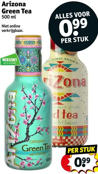 Kruidvat Arizona Green Tea 500 ml aanbieding