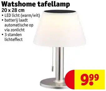 Kruidvat Watshome tafellamp 20x28 cm aanbieding