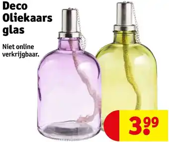 Kruidvat Deco Oliekaars glas aanbieding