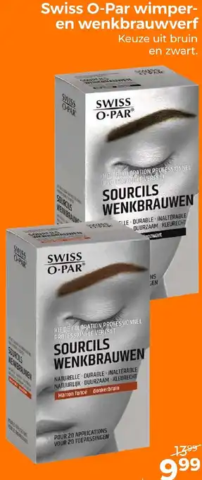Trekpleister Swiss O-Par wimper en wenkbrauwverf aanbieding