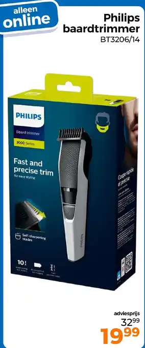 Trekpleister Philips baardtrimmer aanbieding