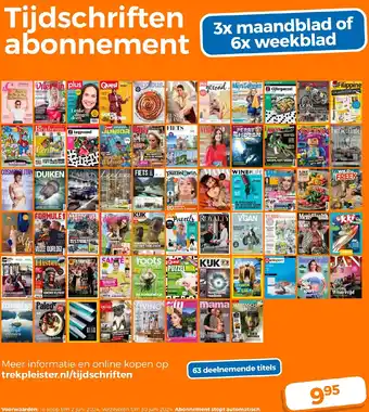 Trekpleister Tijdschriften abonnement aanbieding