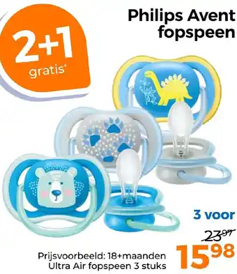 Trekpleister Philips Avent fopspeen aanbieding