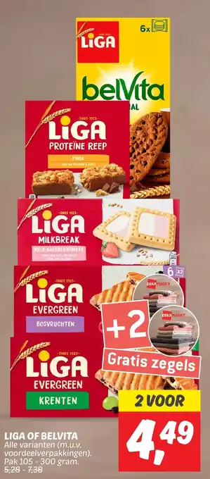 Dekamarkt LIGA OF BELVITA aanbieding