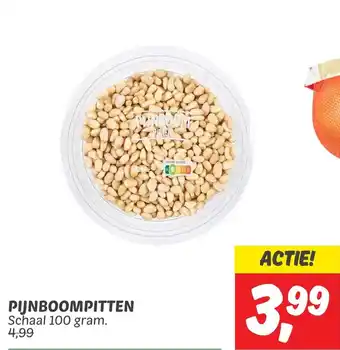 Dekamarkt PIJNBOOMPITTEN 100 gram. aanbieding