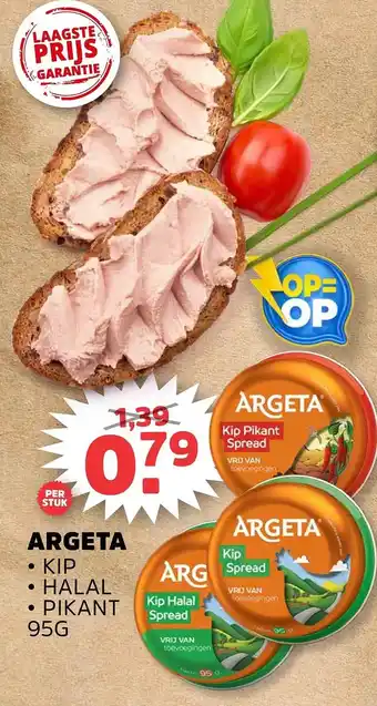 Sahan Supermarkten ARGETA aanbieding