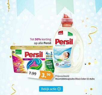 Plein.nl Persil Wasmiddelcapsules Discs Color 15 Stuks Tot 50% Korting aanbieding