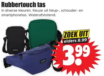 Dirk Rubbertouch tas aanbieding