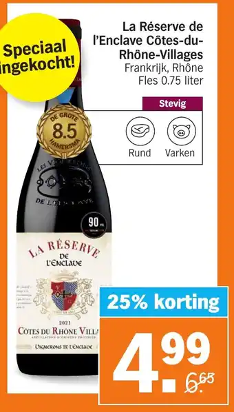 Albert Heijn La reserve de l enclave cotes du rhone villages aanbieding