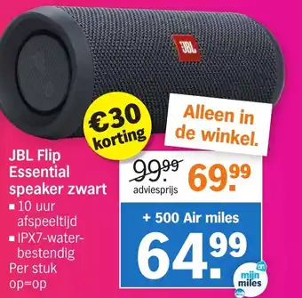 Albert Heijn Jbl flip essential speaker zwart aanbieding