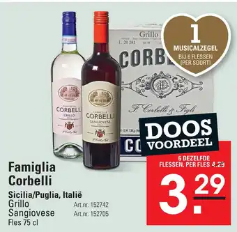 Sligro Famiglia Corbelli aanbieding