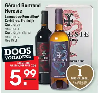 Sligro Gérard Bertrand Heresie aanbieding