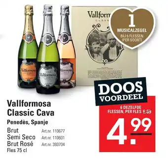 Sligro Vallformosa Classic Cava aanbieding