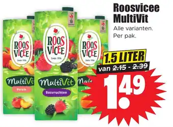 Dirk Roosvicee multivit 1.5 liter aanbieding