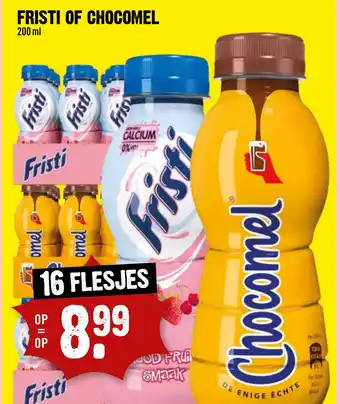 Dirck 3 Fristis of chocomel 200 ml aanbieding