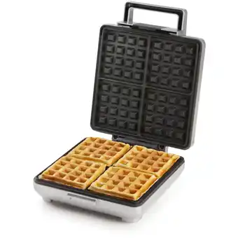 Bol.com DOMO DO9250W - Wafelijzer 4 wafels 1600W - Zilver aanbieding