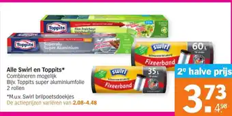 Albert Heijn Swirl en Toppits 2st aanbieding