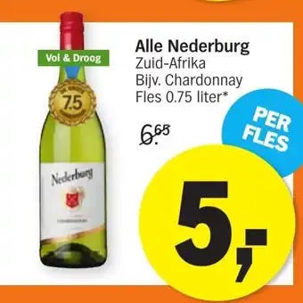 Albert Heijn Nederburg 750ml aanbieding