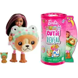 Bol.com Barbie Cutie Reveal Pop - 139 cm - Hond Kikker - Barbiepop aanbieding