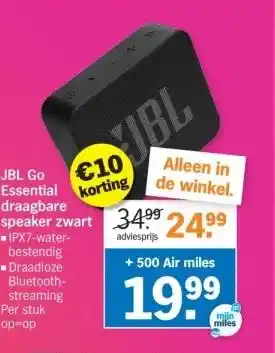 Albert Heijn Essential jbl speaker aanbieding