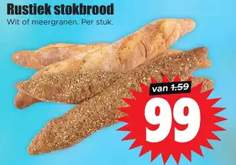 Dirk Rustiek stokbrood aanbieding