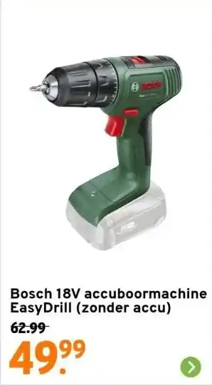 GAMMA Bosch 18V accuboormachine EasyDrill (zonder accu) aanbieding