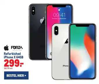 Makro Forza Refurbished iPhone X 64GB aanbieding