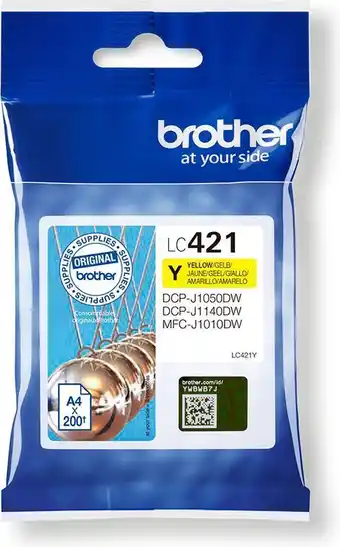 Bol.com Original Ink Cartridge Brother LC-421Y Yellow aanbieding