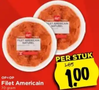 Vomar Voordeelmarkt Filet Americain 70 gram aanbieding