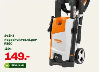 Welkoop Stihl hogedrukreiniger RE90 aanbieding