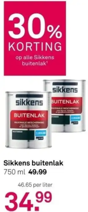 Karwei Sikkens buitenlak 750ml aanbieding