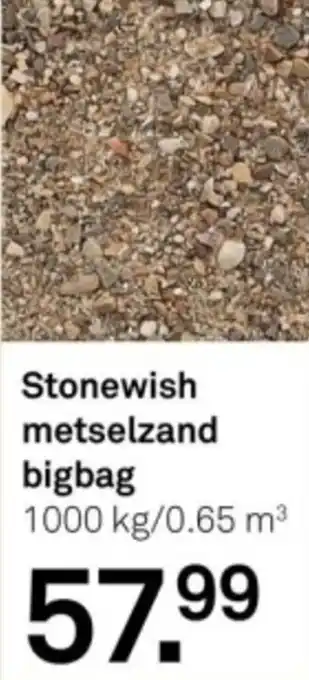 Karwei Stonewish metselzand bigbag 1000 kg aanbieding