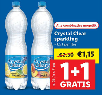 Lidl Crystal Clear sparkling aanbieding