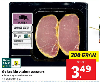 Lidl Gekruide varkensoesters aanbieding