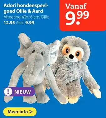 Pets Place Adori hondenspeelgoed Ollie & Aard aanbieding