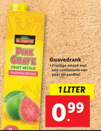 Lidl Guavedrank aanbieding