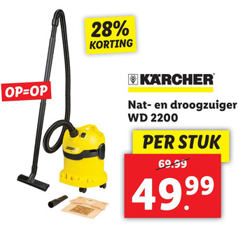 Lidl Karcher Nat- En Droogzuiger Wd 2200 aanbieding