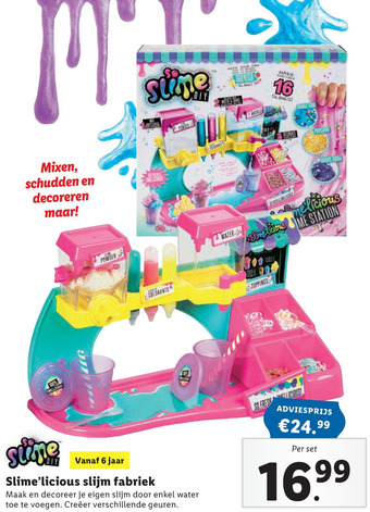 Lidl Slime'licious slijm fabriek aanbieding