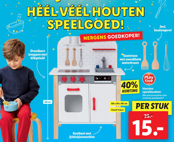 Lidl Houten speelkeuken aanbieding