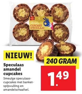 Lidl Speculaas amandel cupcakes aanbieding