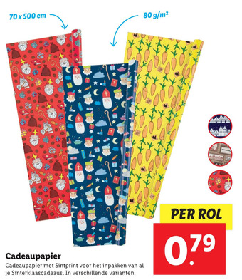 Lidl Cadeaupapier aanbieding