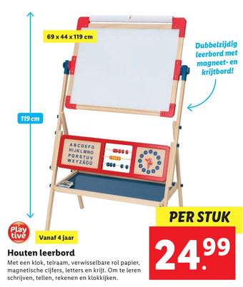 Lidl Houten leerbord aanbieding