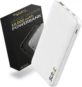 Bol.com Surge Powerbank 10.000mAh – 22.5W Snellader – 2 apparaten tegelijk opladen – Geschikt voor iPhone en Samsung - USB USB-C & Li aanbieding