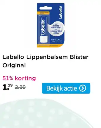 Plein.nl Labello Lippenbalsem Blister Original aanbieding