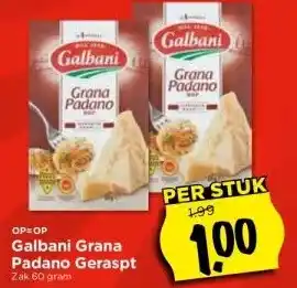 Vomar Voordeelmarkt Galbani Grana Padano Geraspt aanbieding