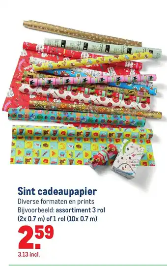 Makro Sint cadeaupapier aanbieding