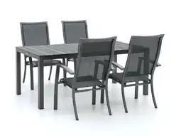 Kees Smit Bellagio Lugo/Fidenza 183cm dining tuinset 5-delig stapelbaar aanbieding