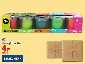 Makro Neon glitter klei aanbieding