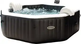 Bol.com Intex PureSpa Onyx Black Octagon Jet & Bubble Deluxe 6 persoons (220-240Volt) aanbieding